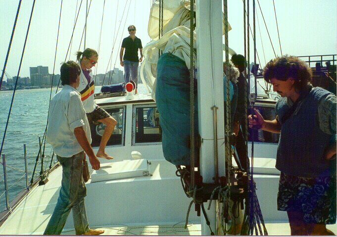 Alegrias and the team ready to sail